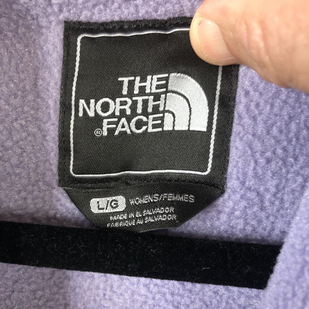 The North Face Jacket Womens L Purple Polartec Fleece Full Zip Logo Outdoor - Picture 5 of 16